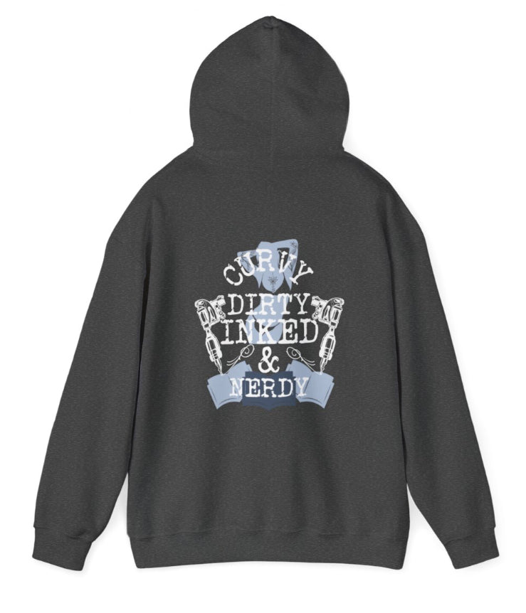 CURVY DIRTY INKED & NERDY hoodie