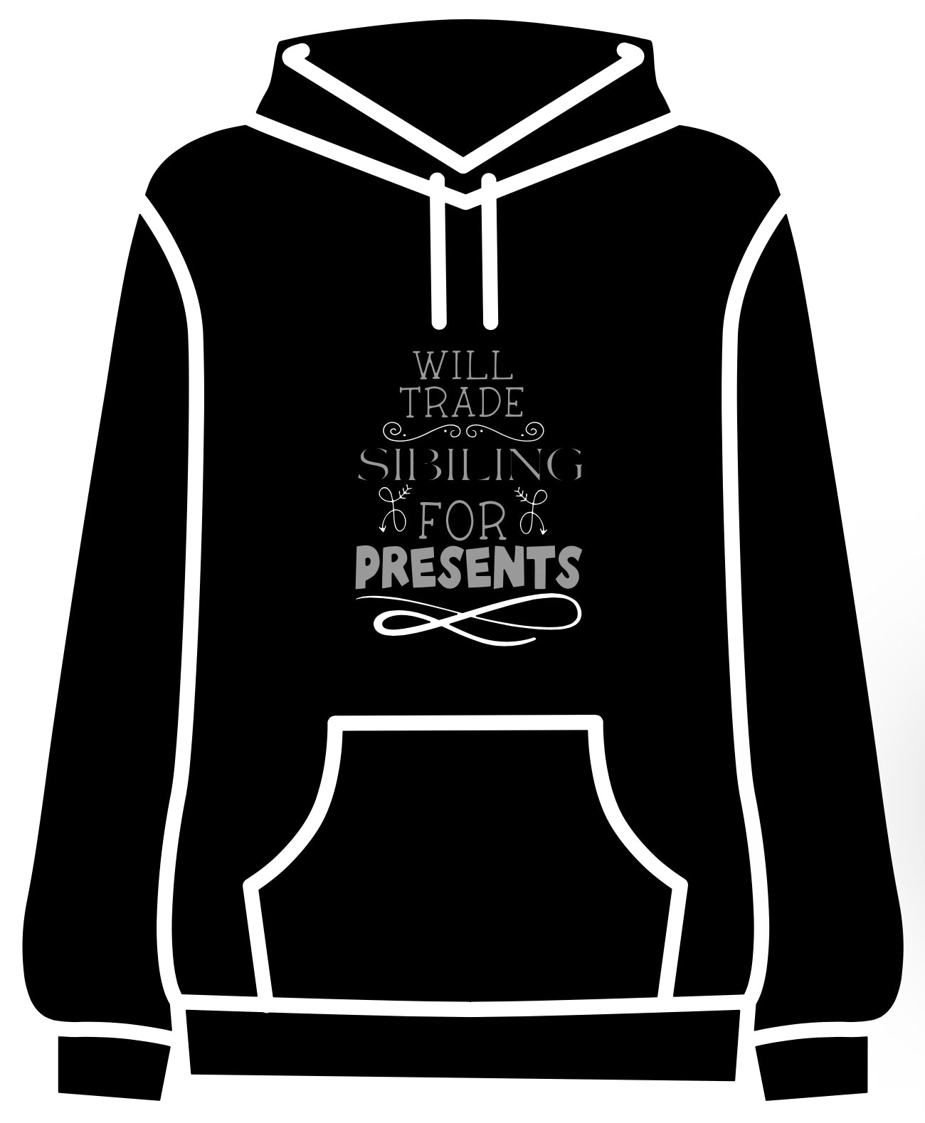 Tradsies? Siblings = presents youth hoodie