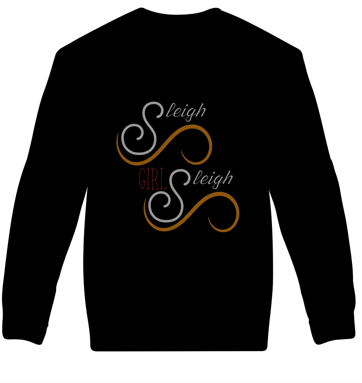 Slay girl sleigh adult crew neck