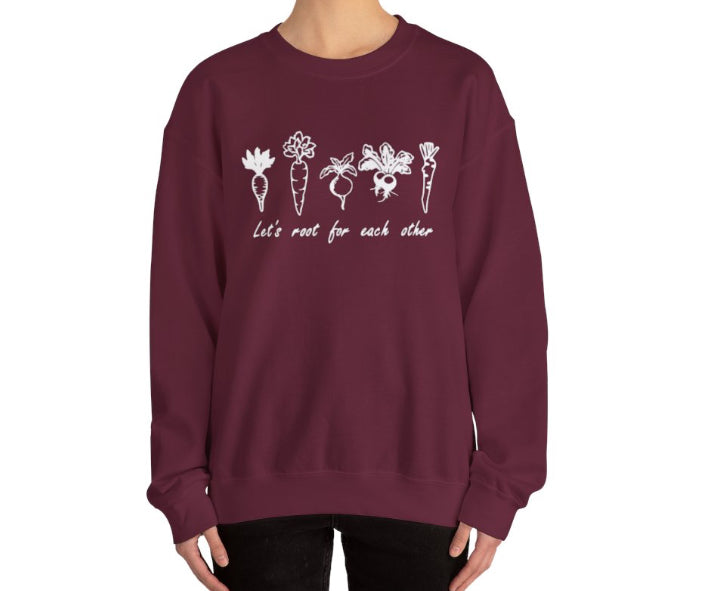 Let’s root for each other crew neck