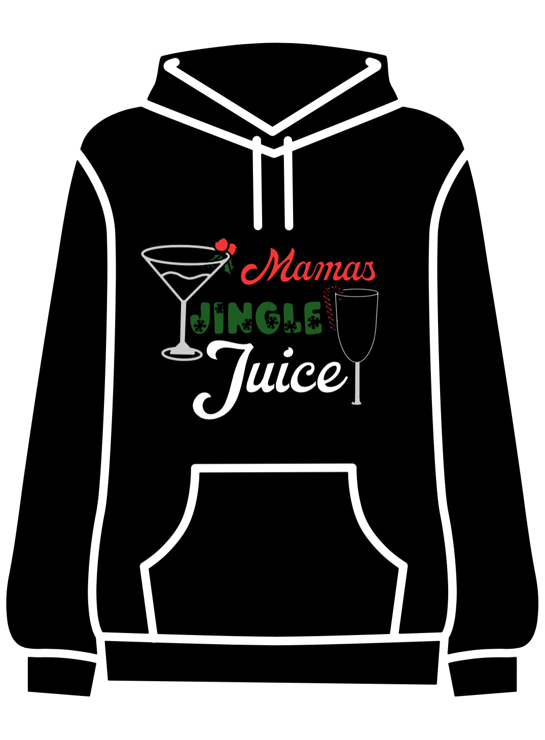 A little jingle for mamas juice adult hoodie