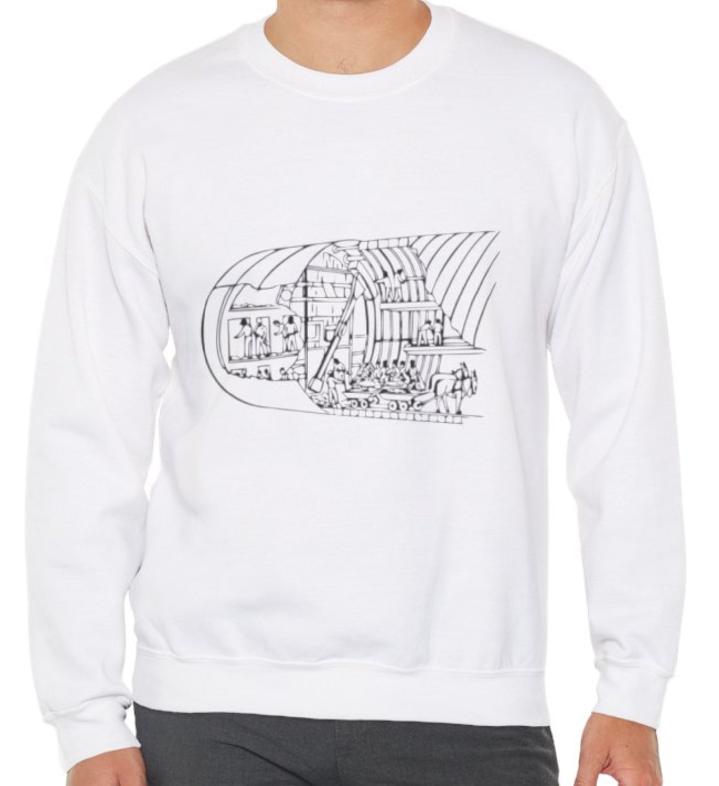 Old tunnel Crew neck