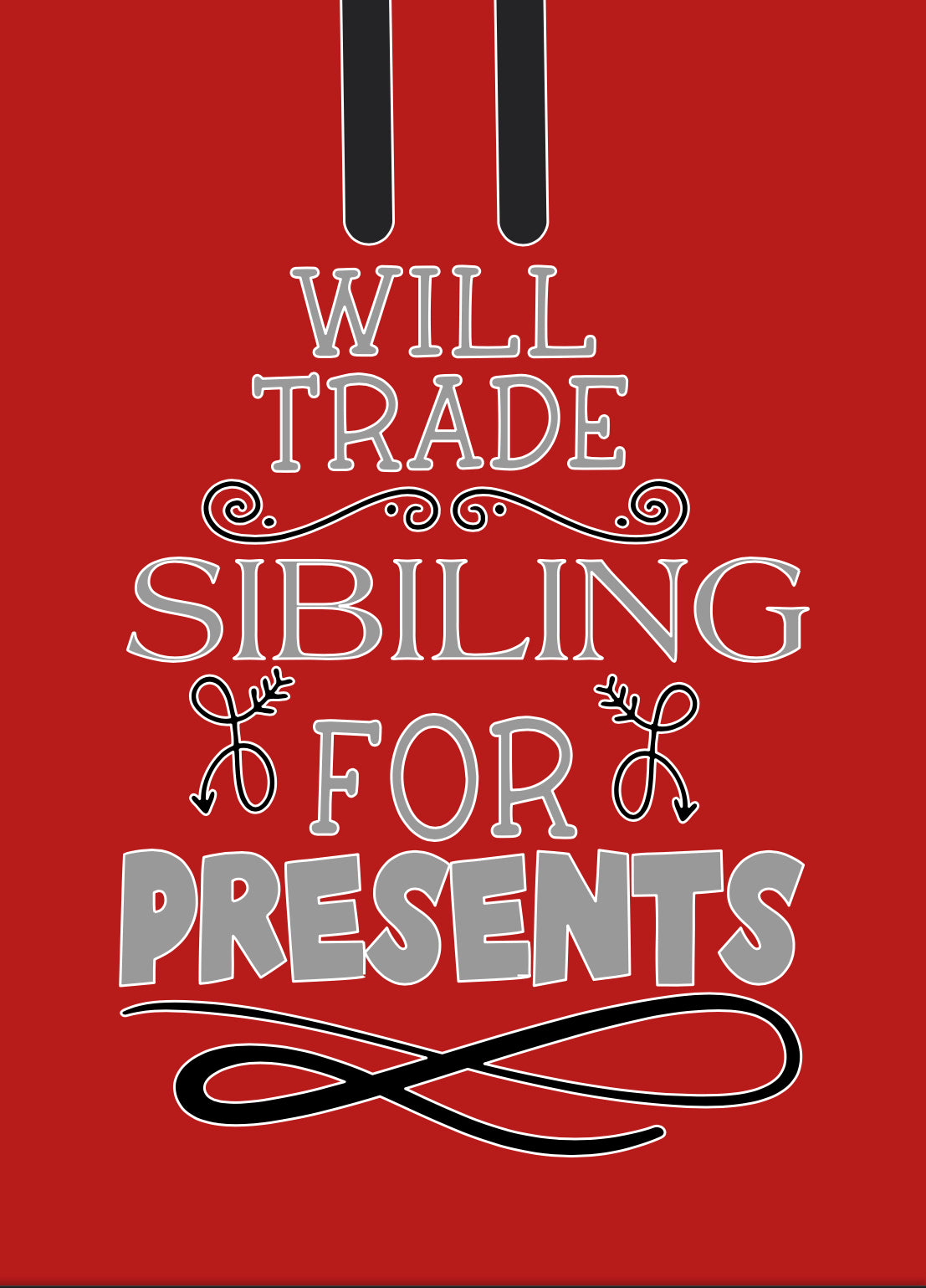 Tradsies? Siblings = presents youth hoodie