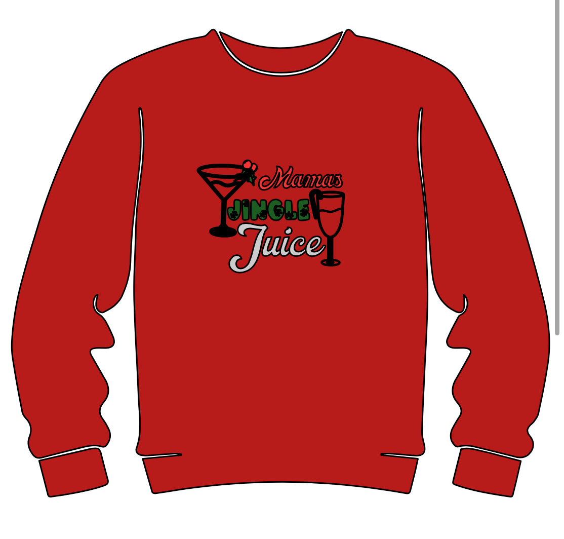 A little jingle for mamas juice adult crew neck