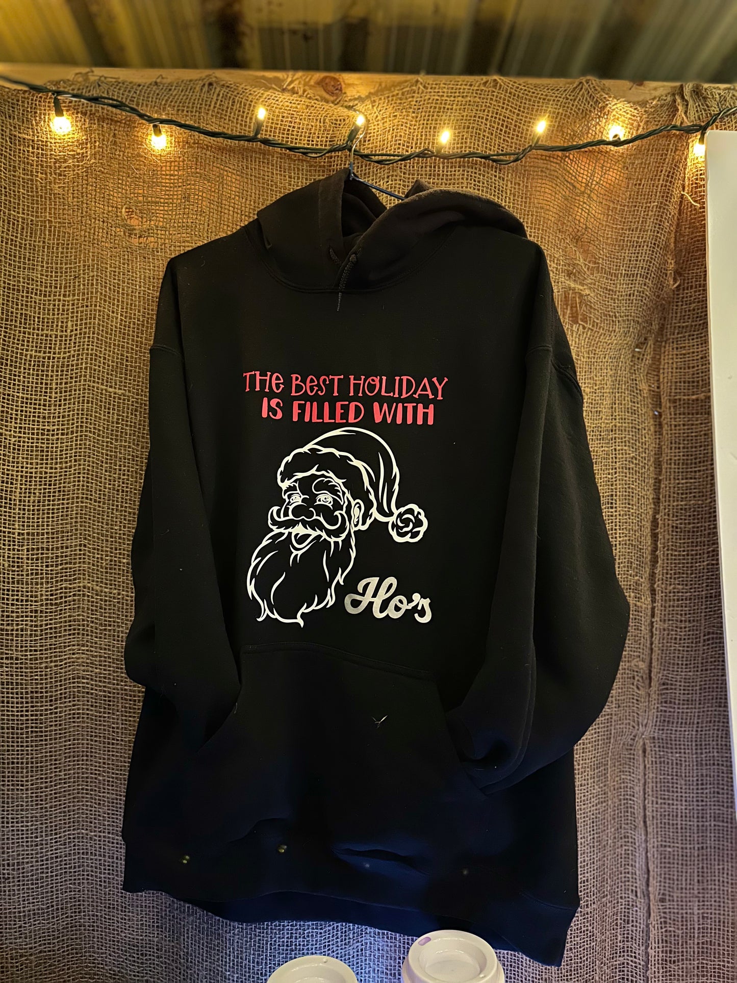 Ho Ho holiday adult hoodie