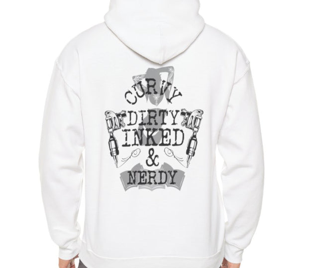 CURVY DIRTY INKED & NERDY hoodie