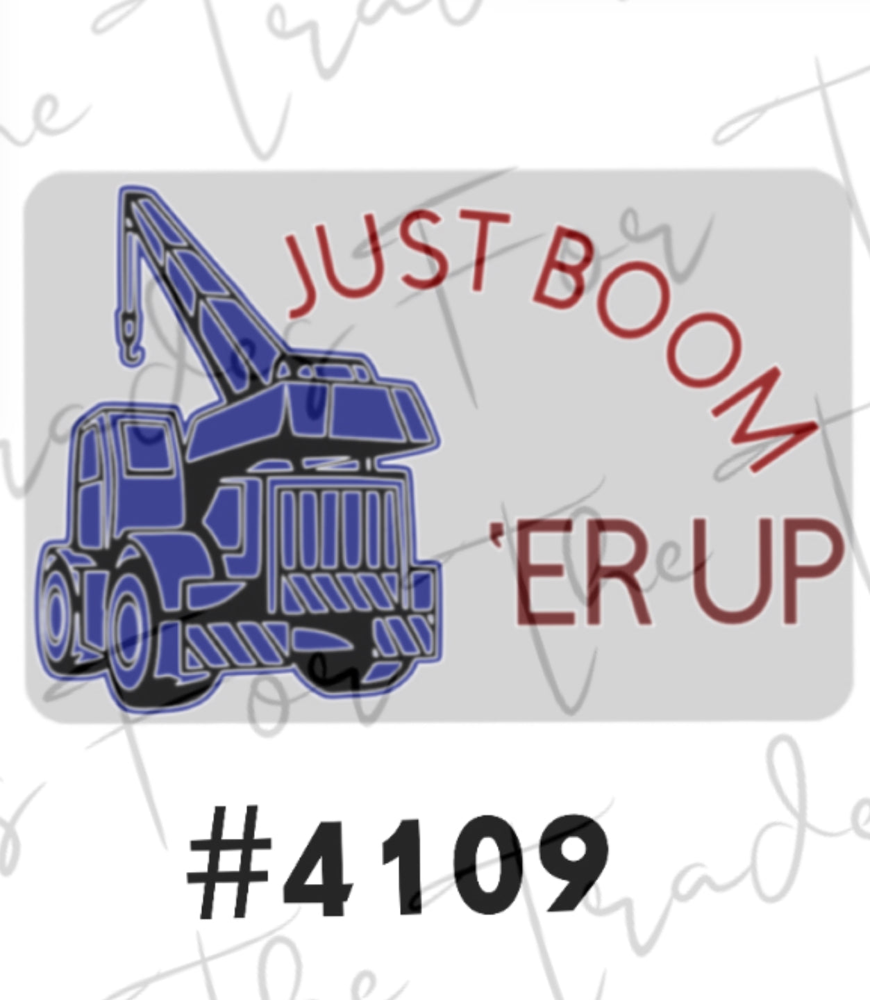 Just boom ‘er up