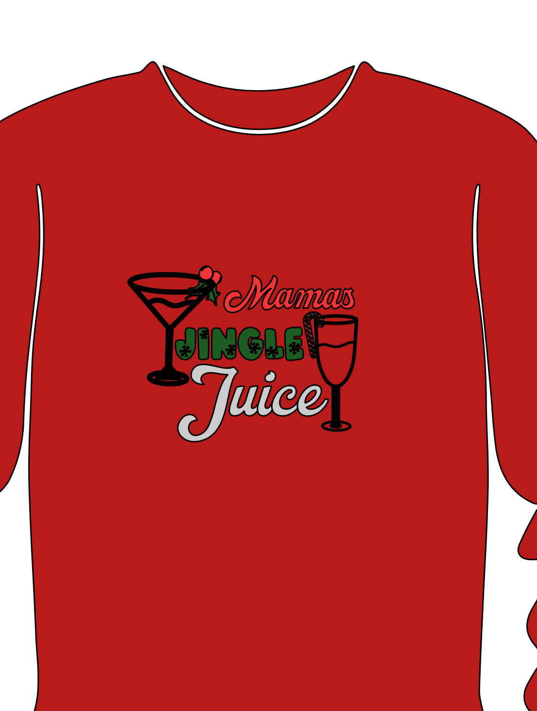 A little jingle for mamas juice adult crew neck