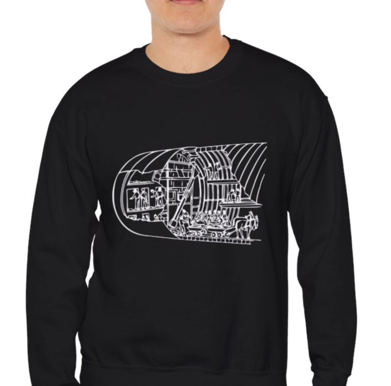 Old tunnel Crew neck