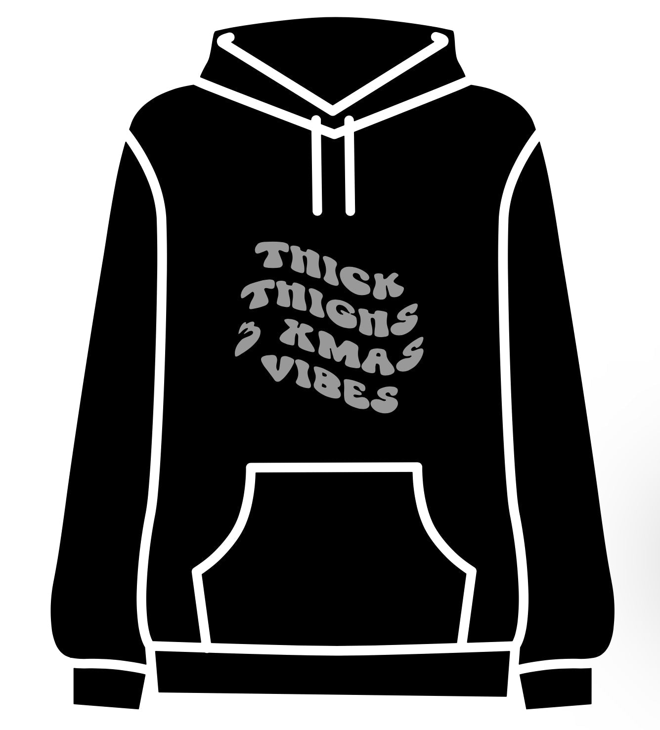 Thicker the thighs, the bigger the vibes adult crew