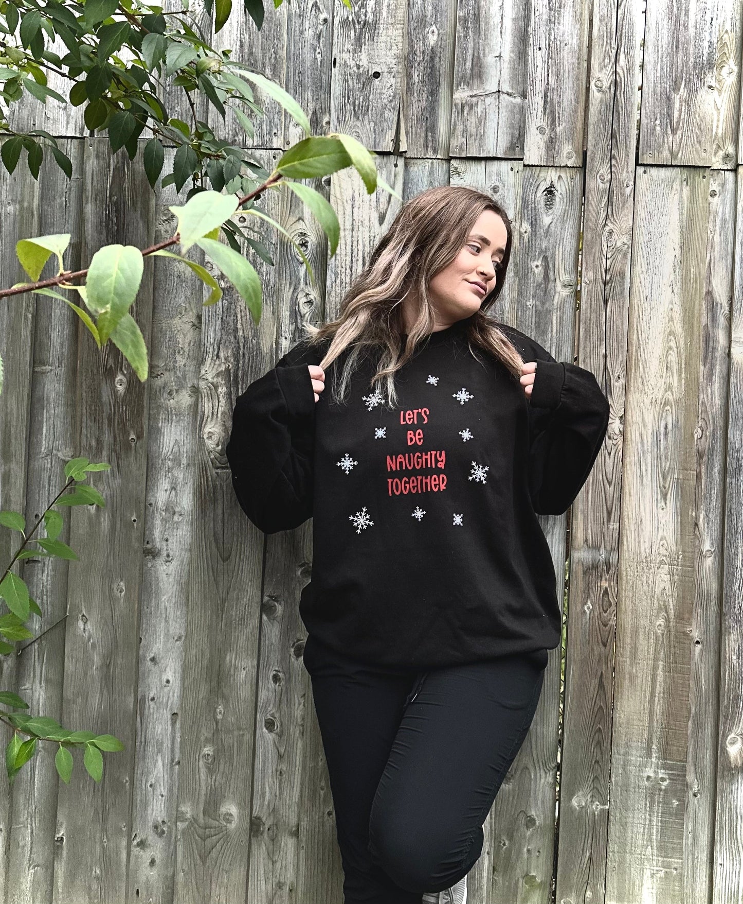 Let’s be naughty together adult crew neck
