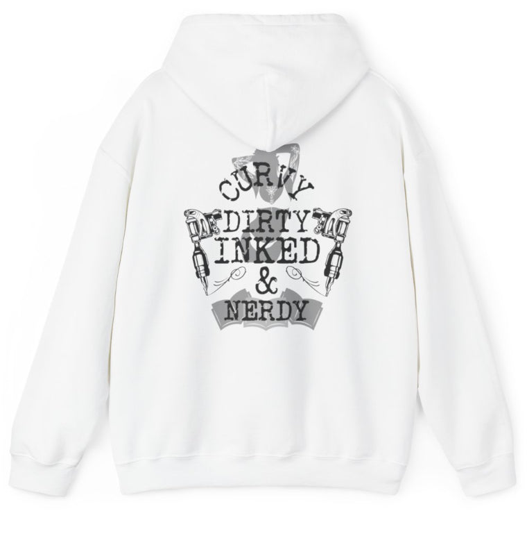 CURVY DIRTY INKED & NERDY hoodie