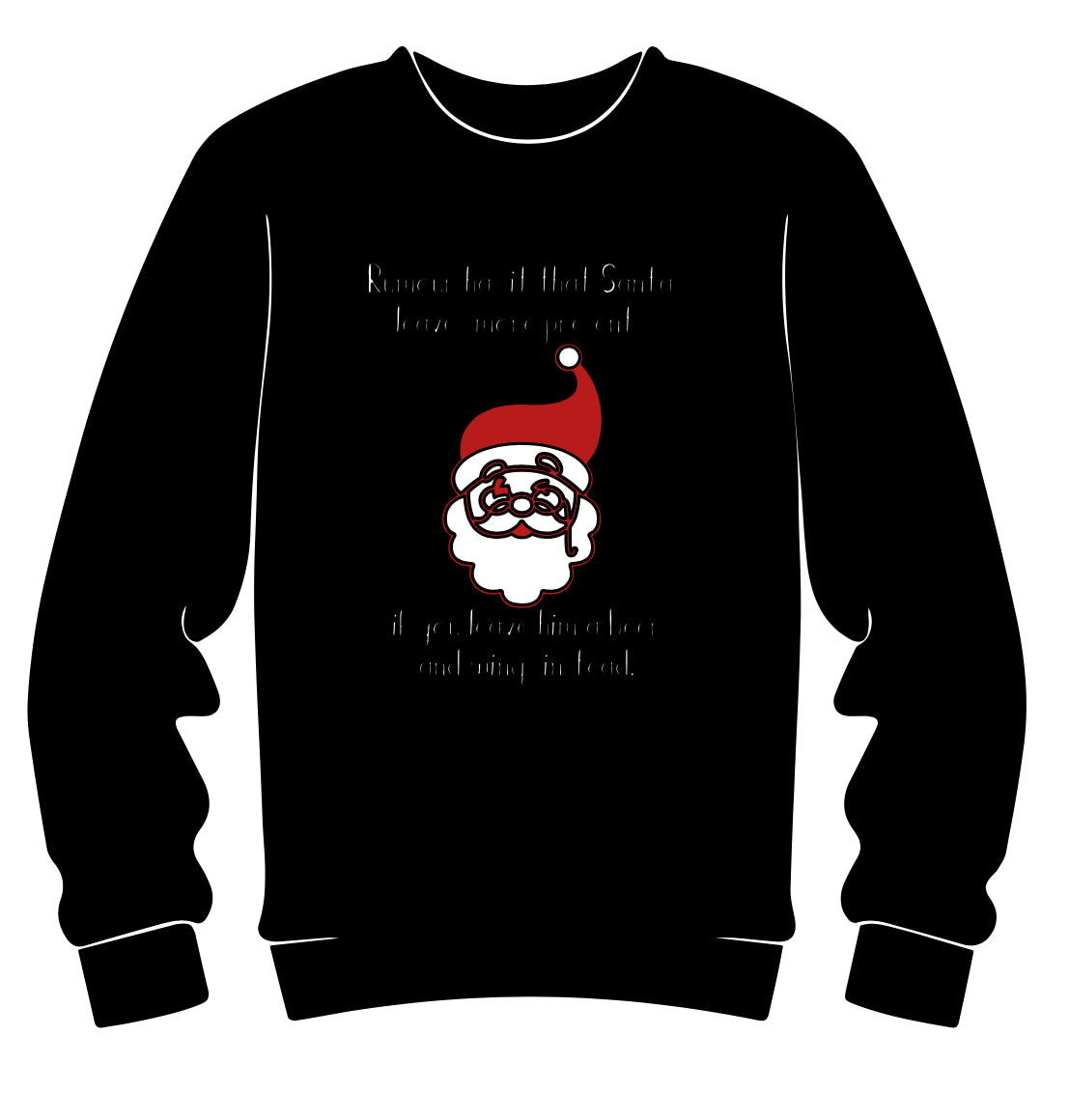 Spill the tea about Santa! Adult Crew neck
