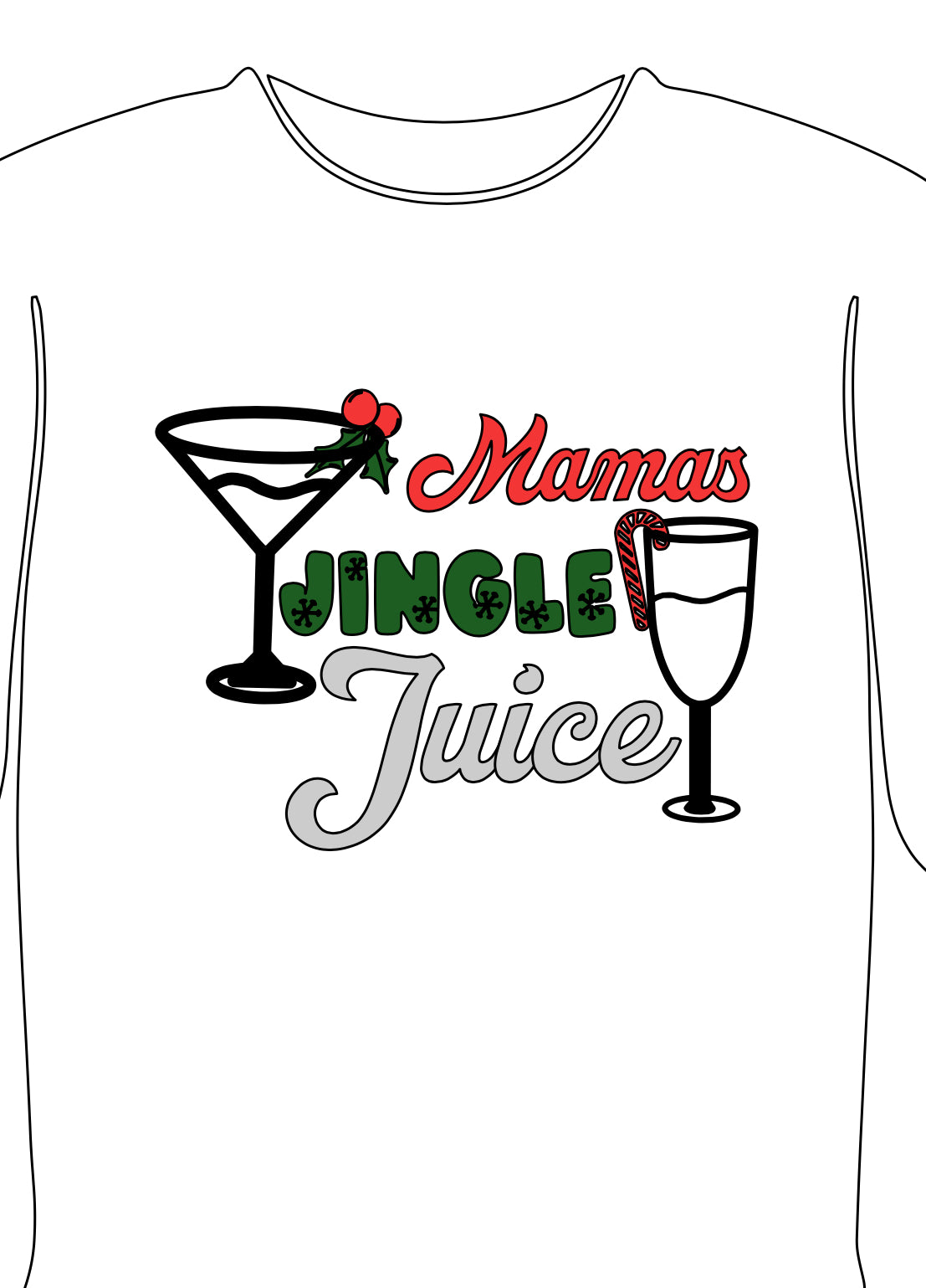 A little jingle for mamas juice adult crew neck
