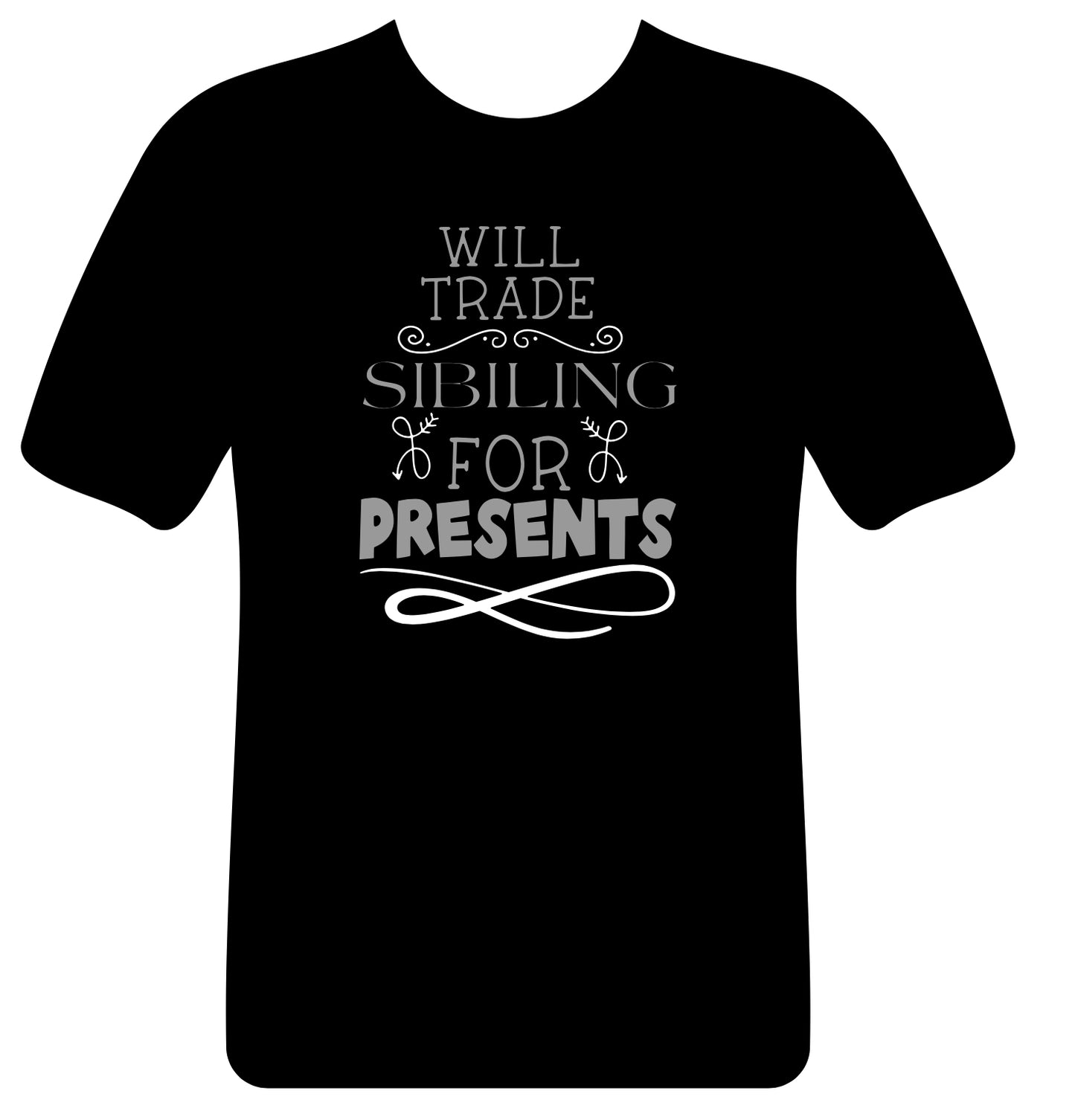 Tradsies? Sibling = presents youth short sleeve shirt