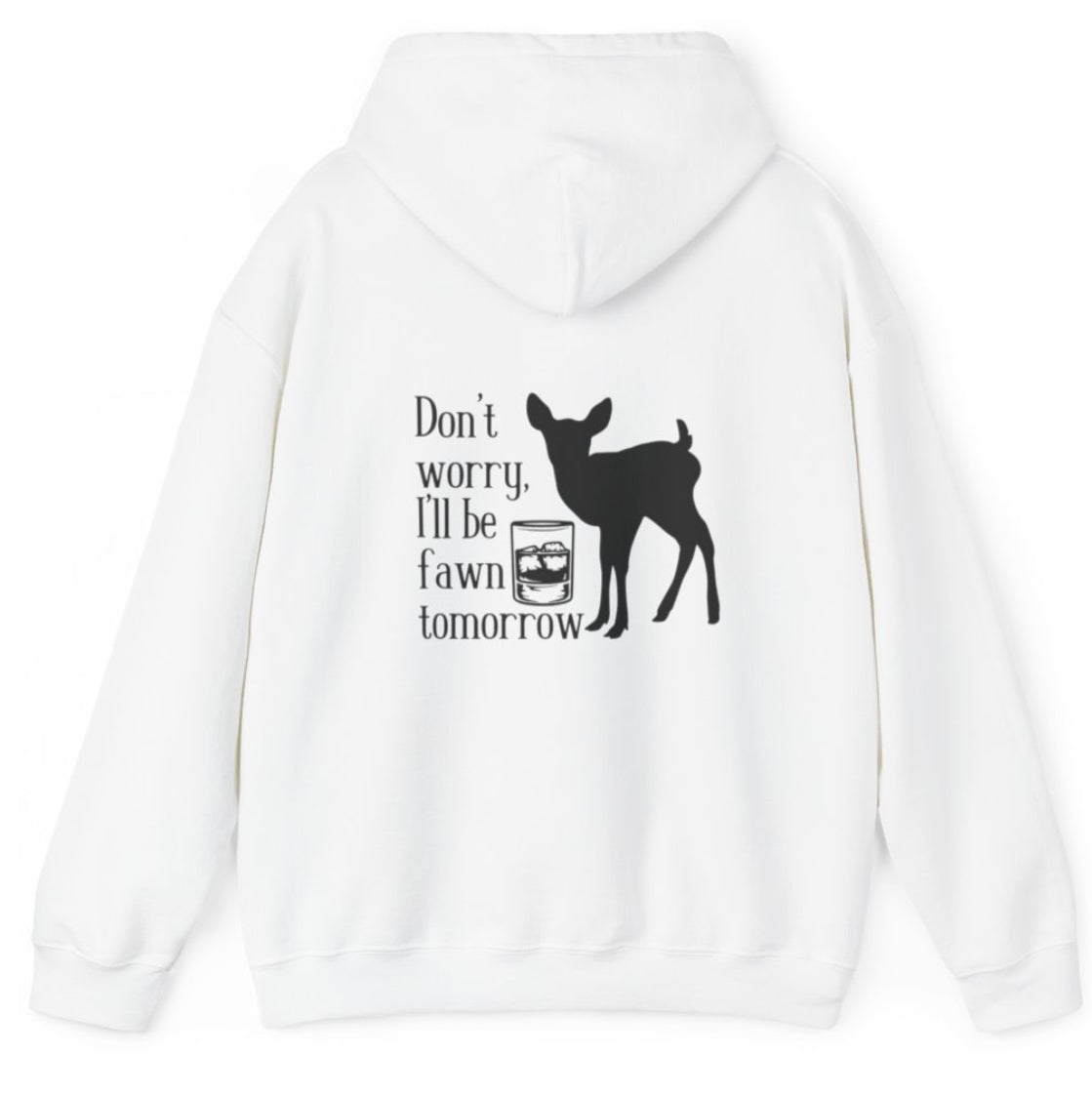 I’ll be fawn in the morning sweater