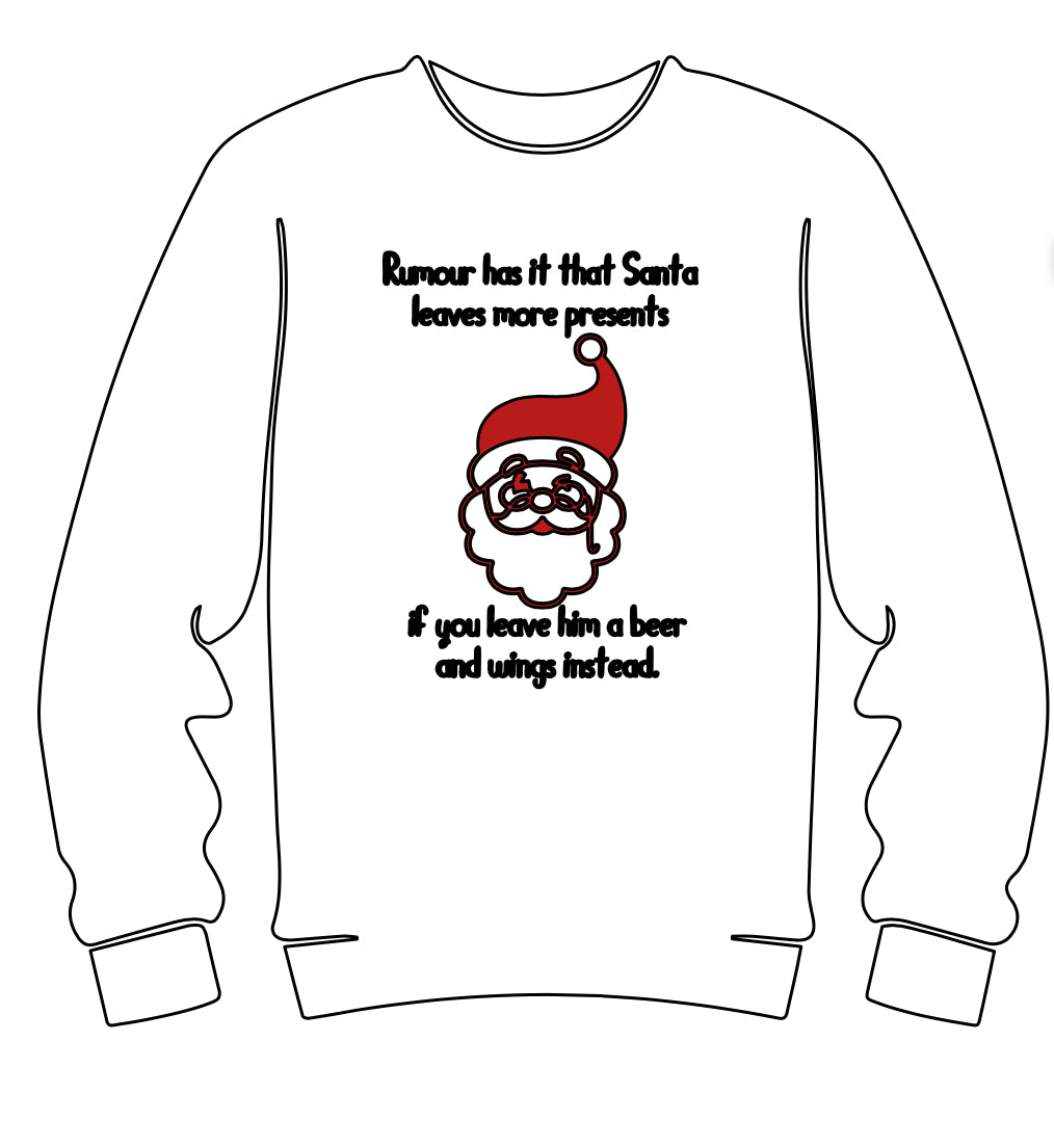 Spill the tea about Santa! Adult Crew neck