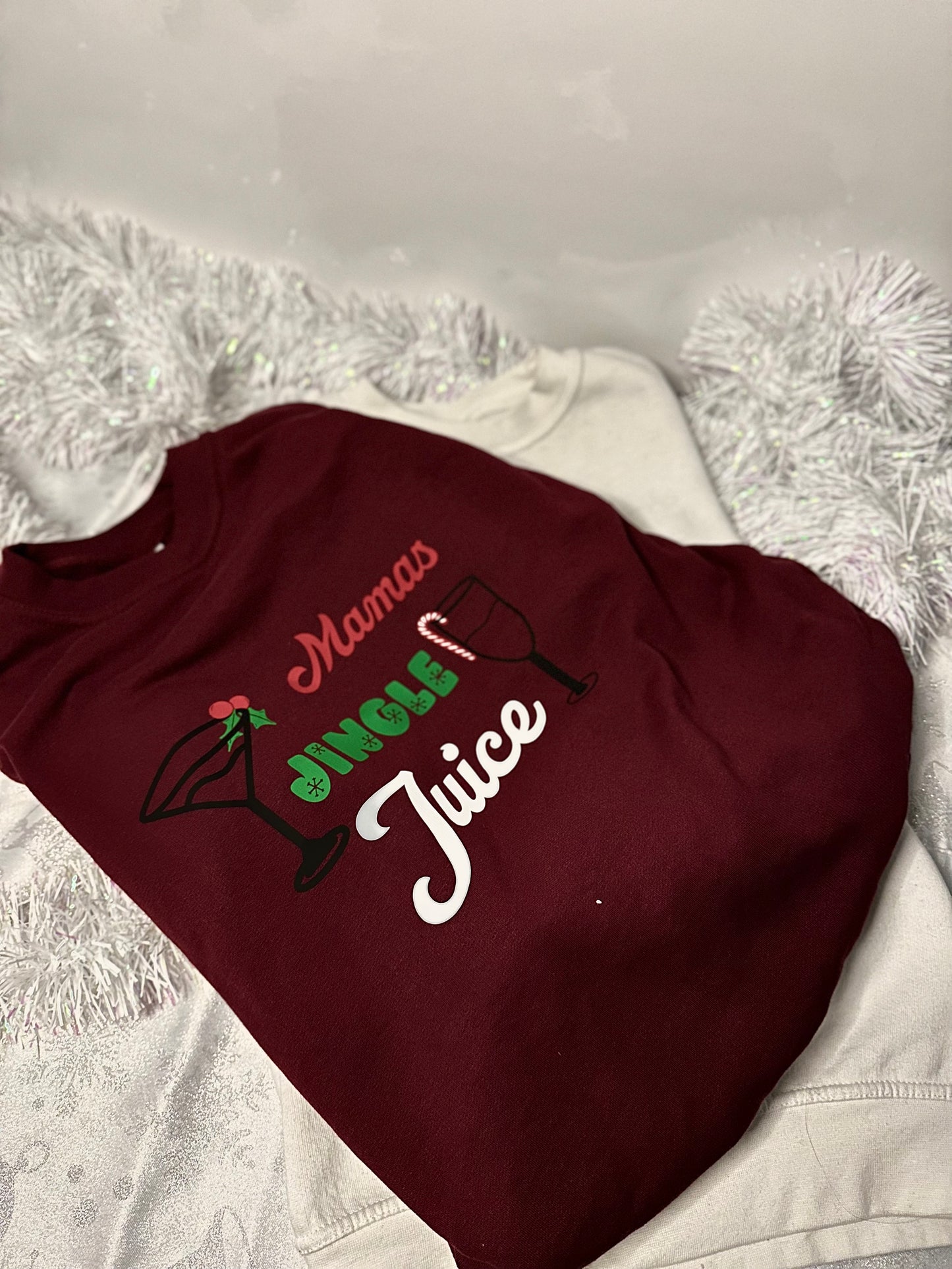 A little jingle for mamas juice adult crew neck