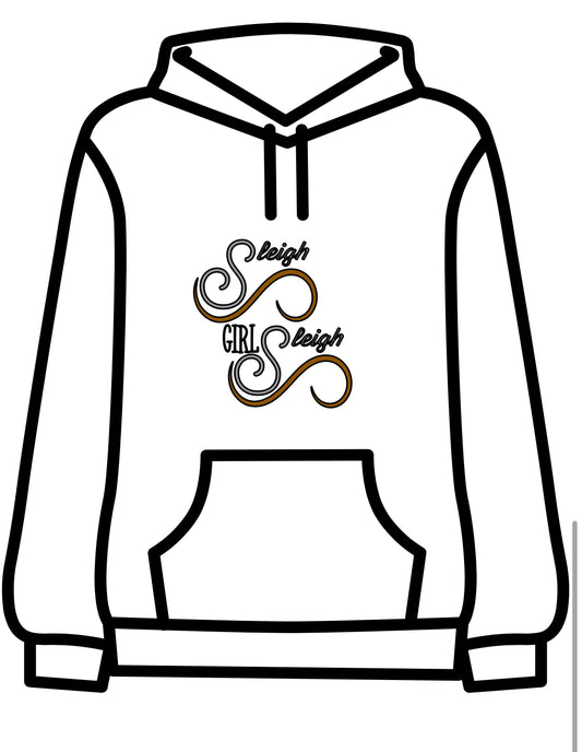 Slay girl, sleigh adult hoodie