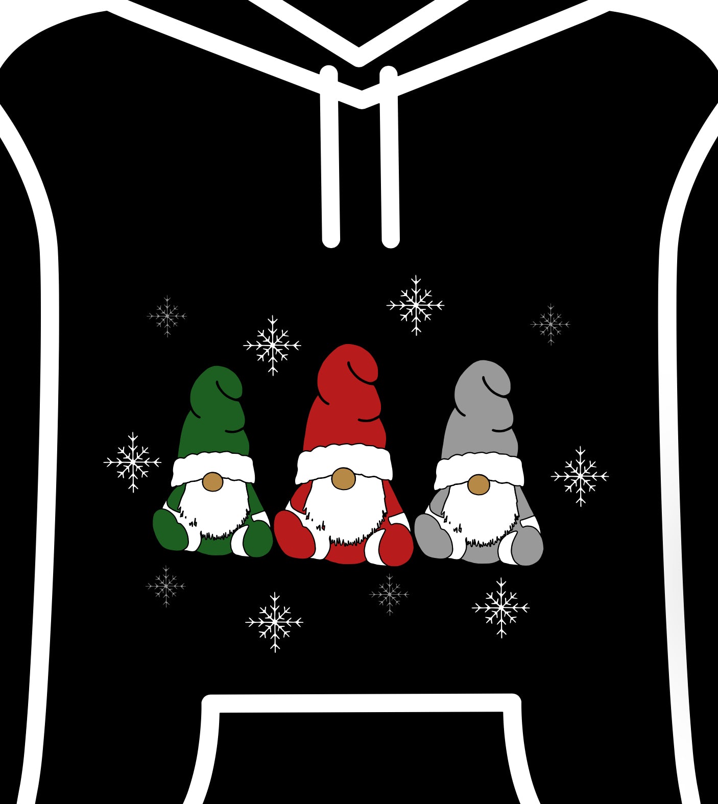 Holiday gnomes adult hoodie