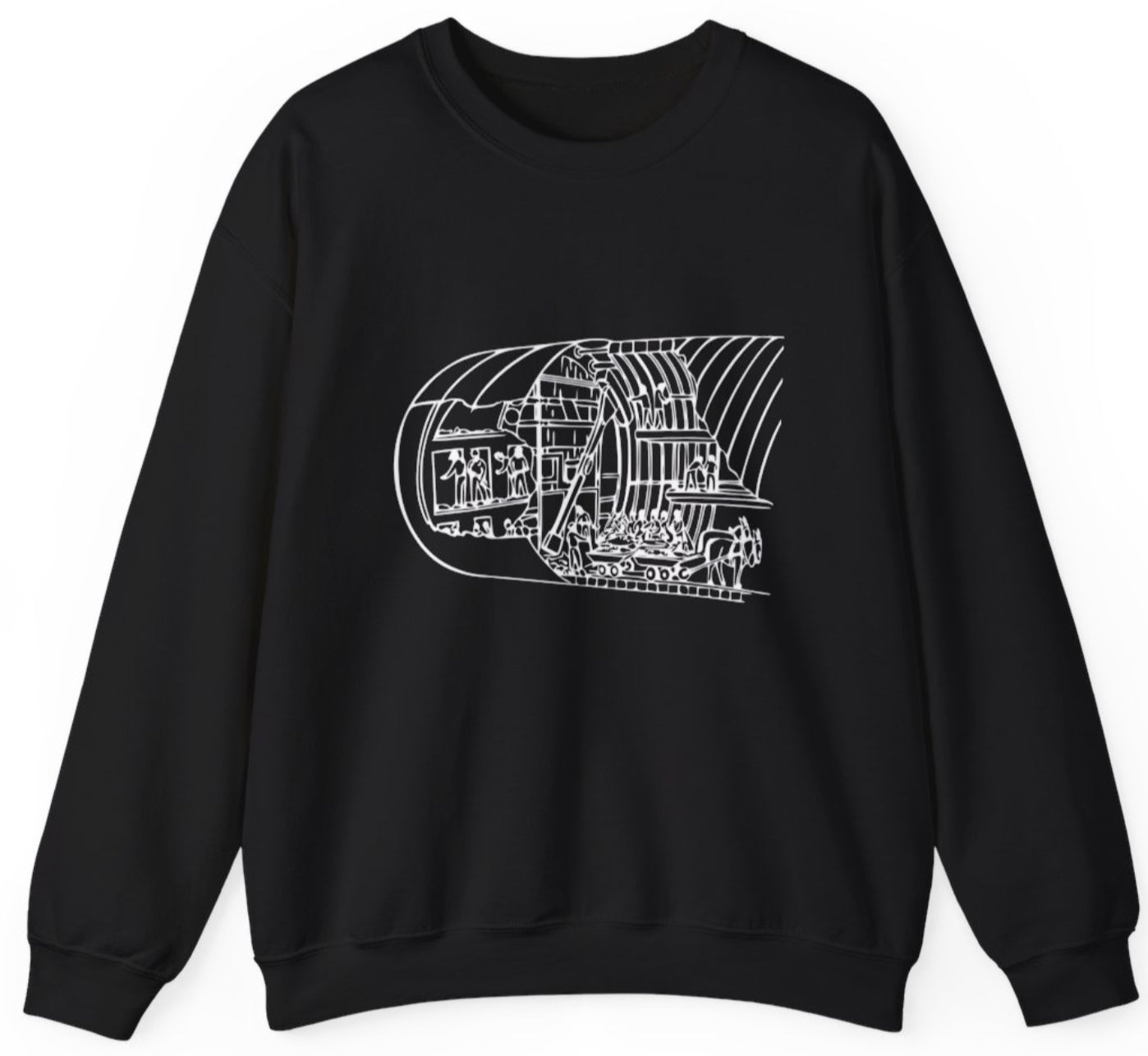 Old tunnel Crew neck