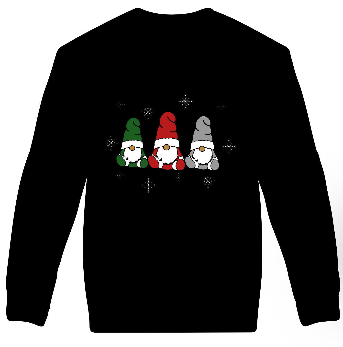 Holiday gnomes adult long sleeve