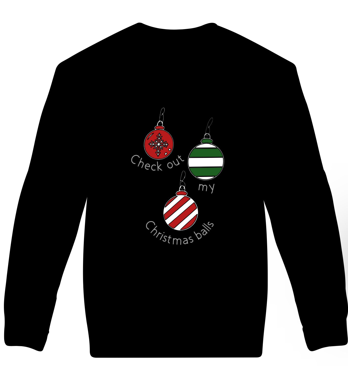 Check out my Christmas balls adult crew neck
