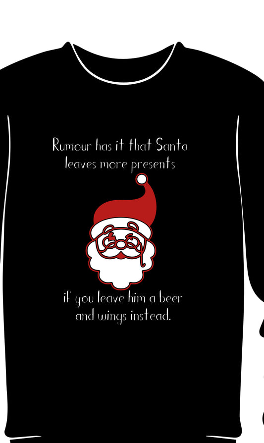 Spill the tea about Santa! Adult Crew neck