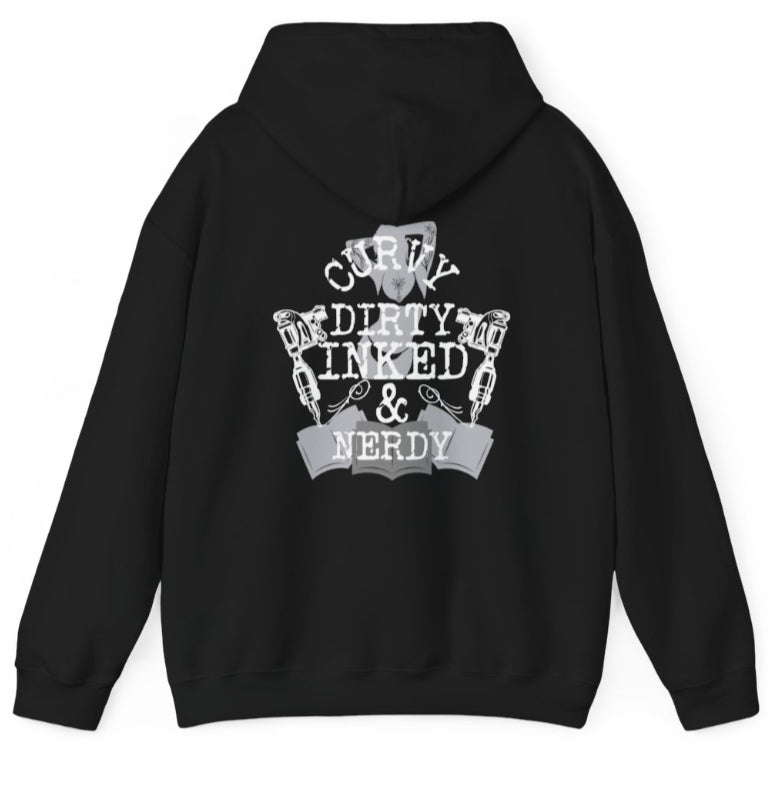 CURVY DIRTY INKED & NERDY hoodie