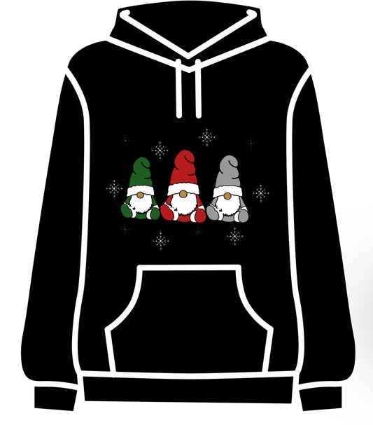 Holiday gnomes adult hoodie