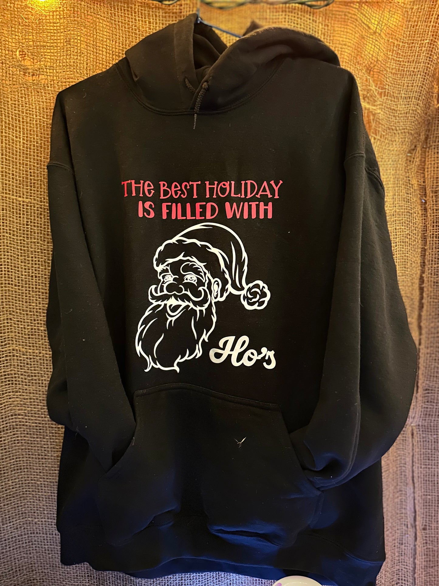 Ho Ho holiday adult hoodie