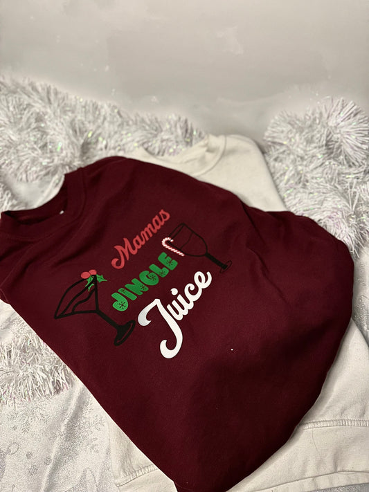 A little jingle for mamas juice adult crew neck