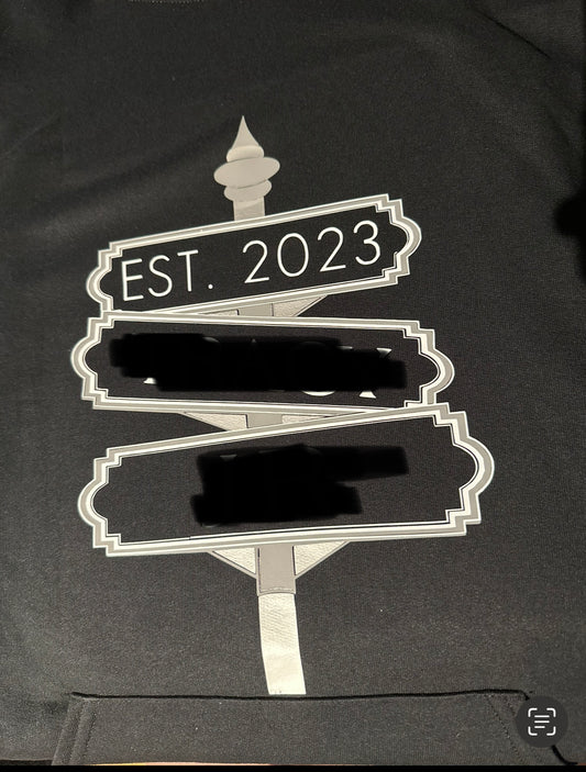 Couples sign sweater